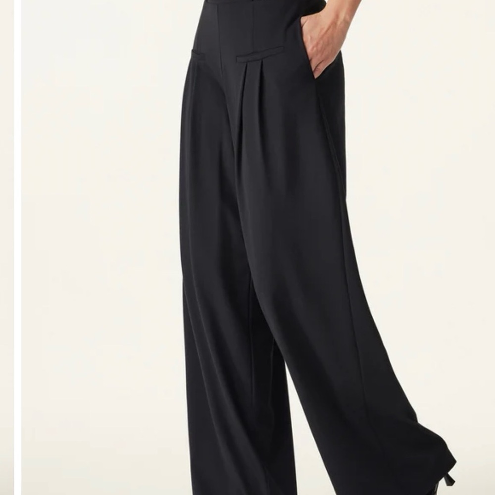 NWT OGL Black Wide-Leg Tailored Pants - Picture 6 of 11